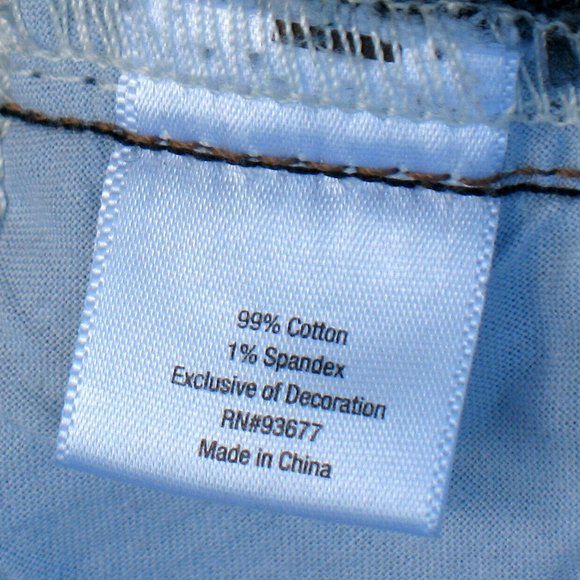 St Johns Bay Bootcut High Rise 35 x 31 Stretch Jeans Dark Wash Sz 14 (tag) - Picture 8 of 8